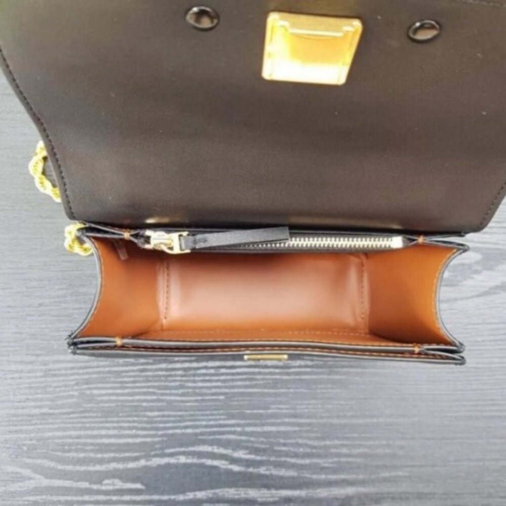 Refined Tory Burch Black Flap Shoulder Bag - Picture 5 of 8